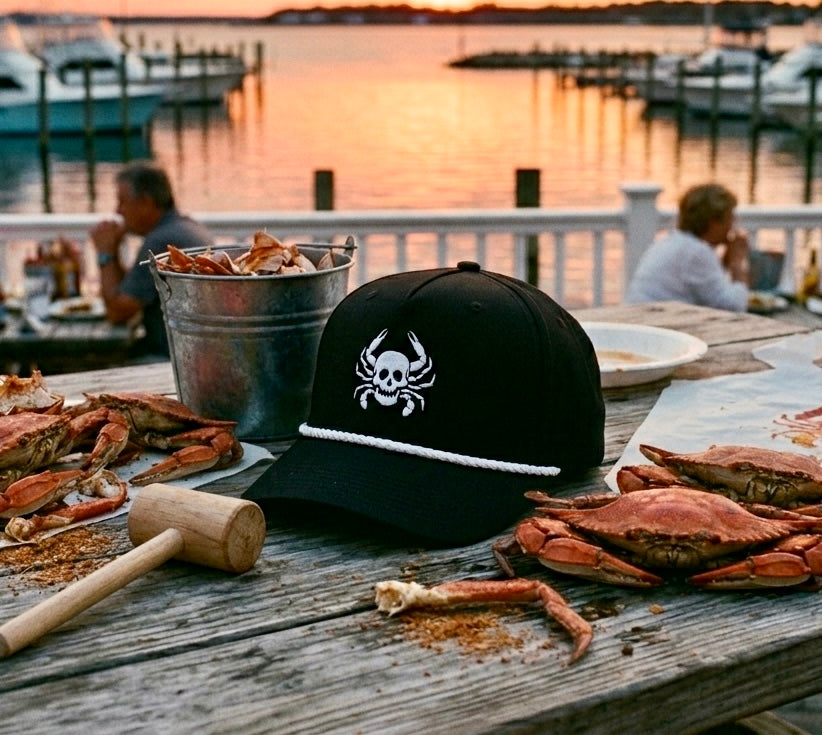 Pirate Crab Rope Hat Black