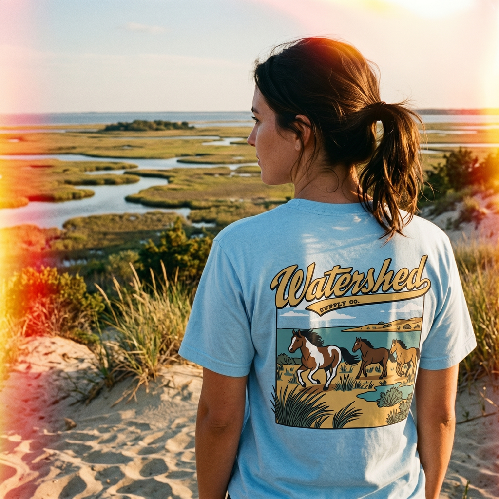 Wild Horses Tee Sky Blue